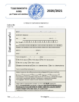 Modulo Tesseramento AIMS 2020-21