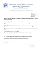 Modulo iscrizione Pre-corso Fioretto Roma 2026